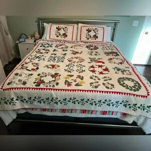 VTG-1992 Collector's Quilt “THE BIRD’S QUILT” Reproduction Quilt Sz 81.5X85.75”
